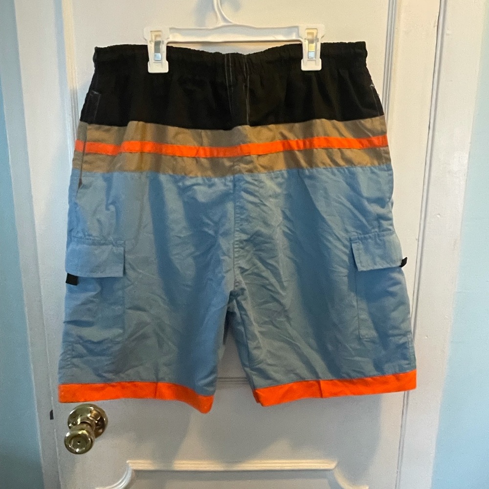 Mens medium size swim trunks beach pool vacation swimsuit shorts